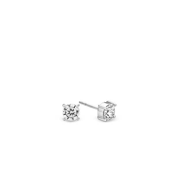 Silver CZ Stud Earrings Mitchell's Jewelry Norman, OK