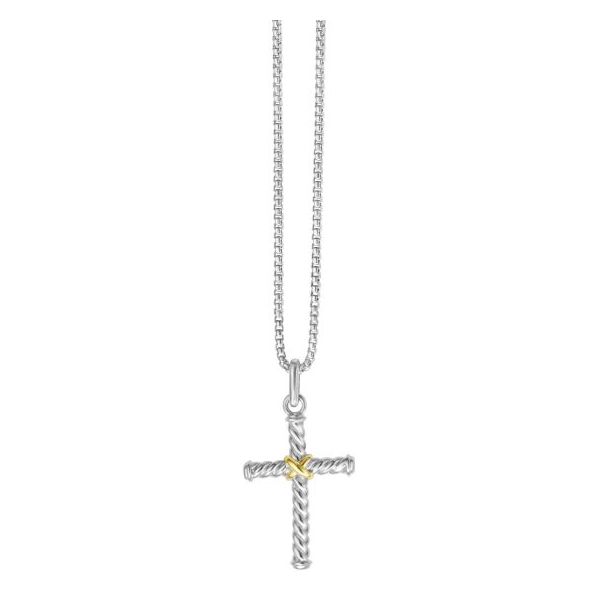 Two Tone Cross Pendant Mitchell's Jewelry Norman, OK