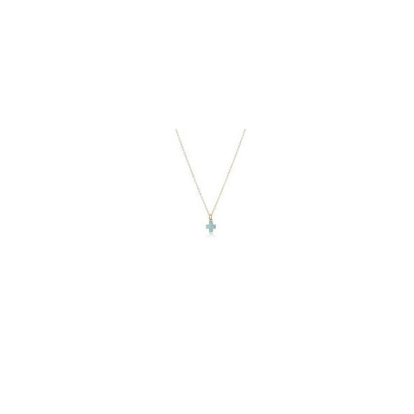 Signature Turquoise Cross Charm Necklace Mitchell's Jewelry Norman, OK