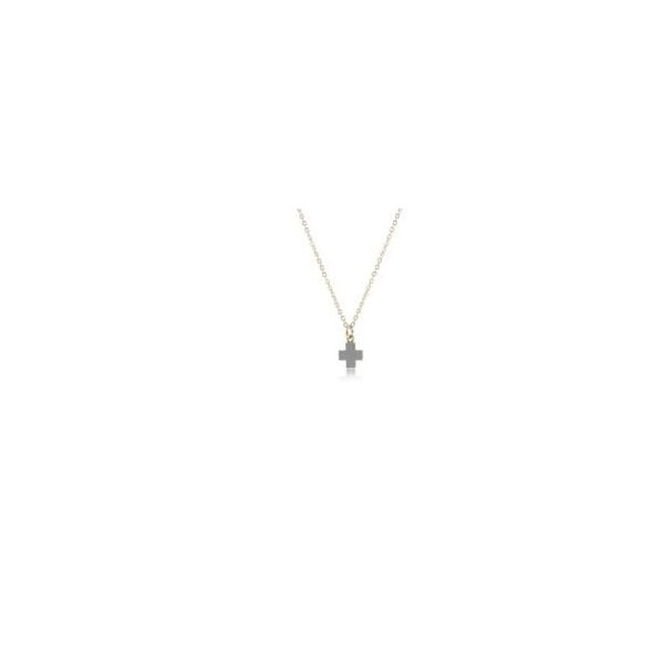 Signature Grey Cross Charm Necklace Mitchell's Jewelry Norman, OK