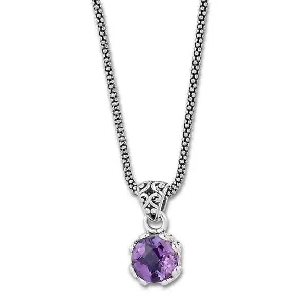 Glow Amethyst Necklace by Samuel B. Mitchell's Jewelry Norman, OK