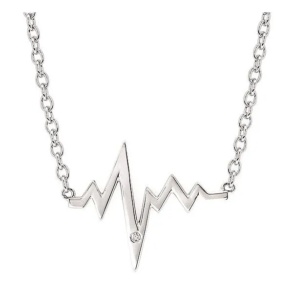Silver Diamond Necklace Mitchell's Jewelry Norman, OK