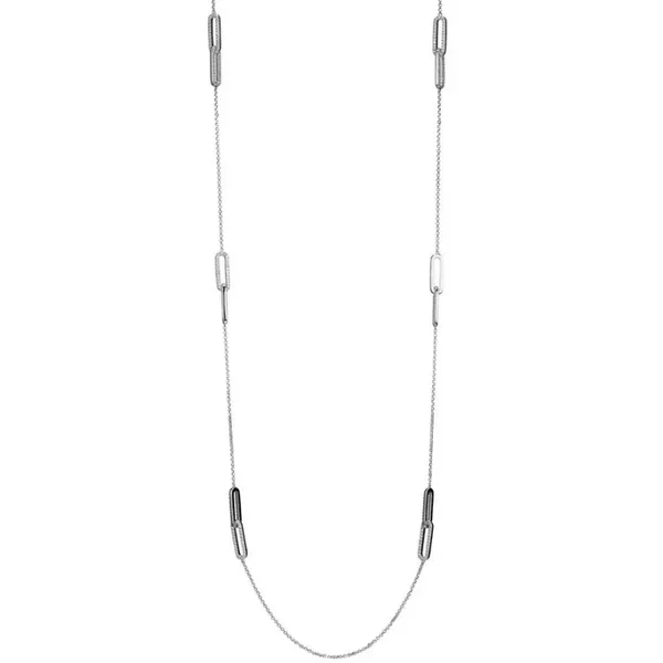 CZ Link Station Necklace Mitchell's Jewelry Norman, OK