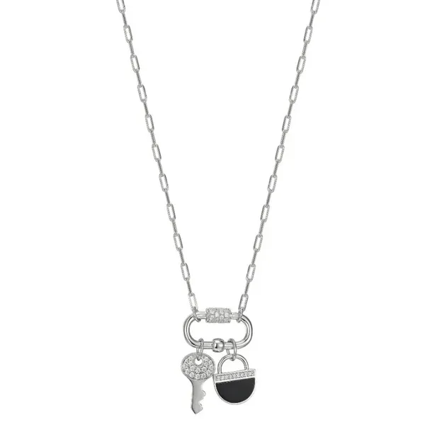 Sterling Silver Lock And Key Necklace Mitchell's Jewelry Norman, OK