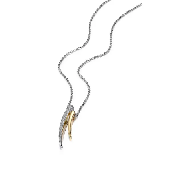 Sterling Silver And Gold Plated Necklace Mitchell's Jewelry Norman, OK