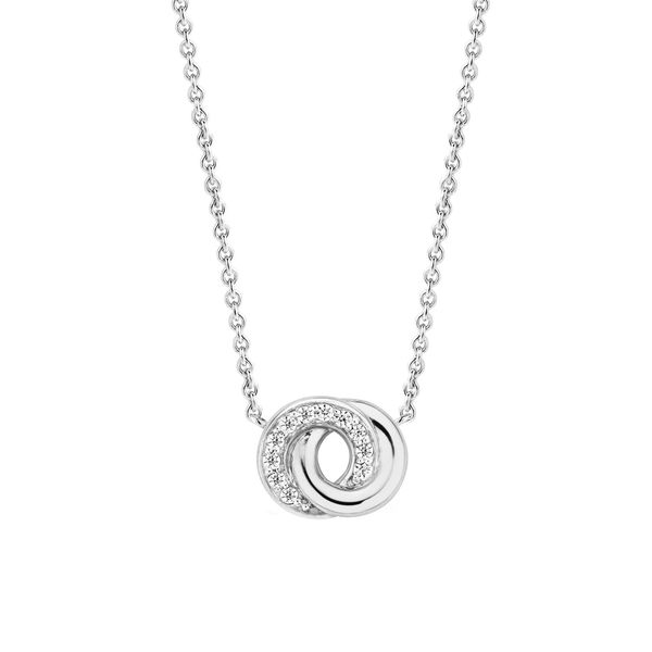 Silver Double Circle Necklace Mitchell's Jewelry Norman, OK