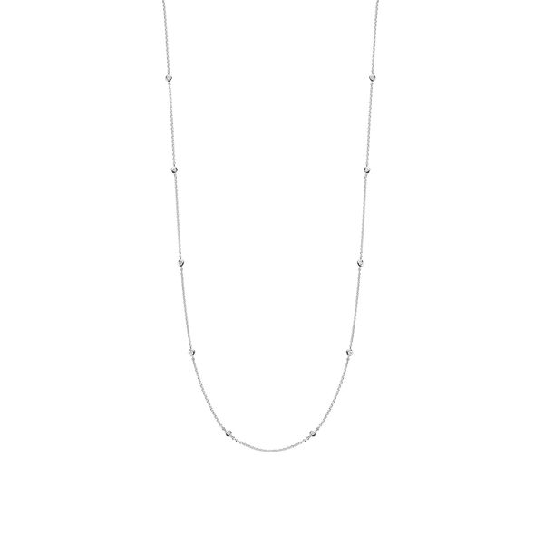 Silver CZ Station Necklace Mitchell's Jewelry Norman, OK