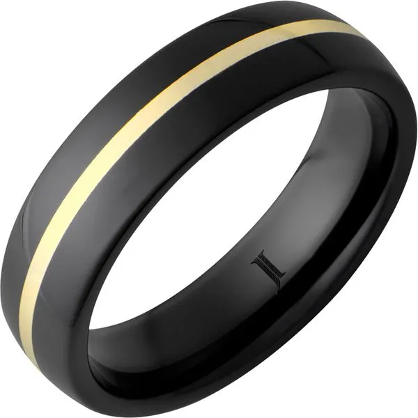 Black Ceramic And Yellow Gold Ring Mitchell's Jewelry Norman, OK