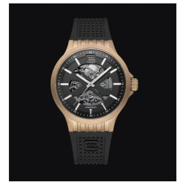 Coyote Steel Case Watch With A Black Silicone Strap by GLOCK Mitchell's Jewelry Norman, OK