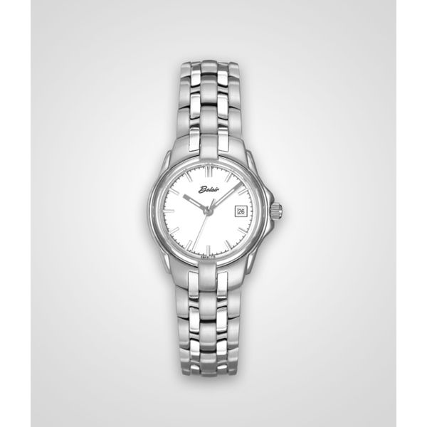 Belair Stainless Watch with White face Mitchell's Jewelry Norman, OK