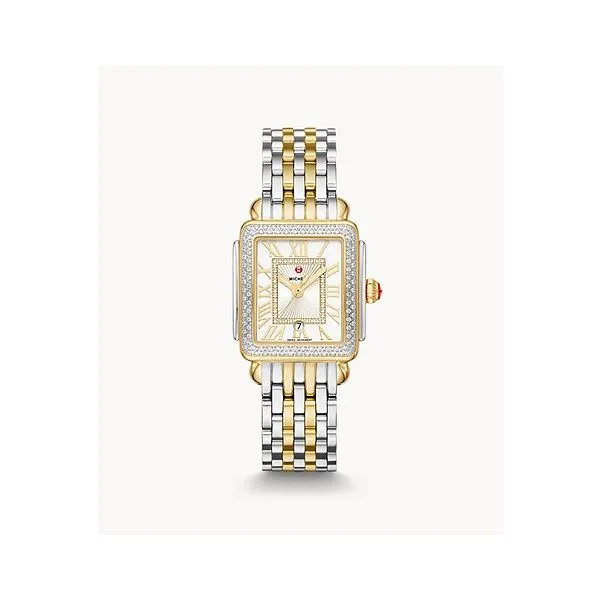 Deco Madison Mid Two Tone Diamond Watch by Michele Mitchell s Jewelry Norman OK
