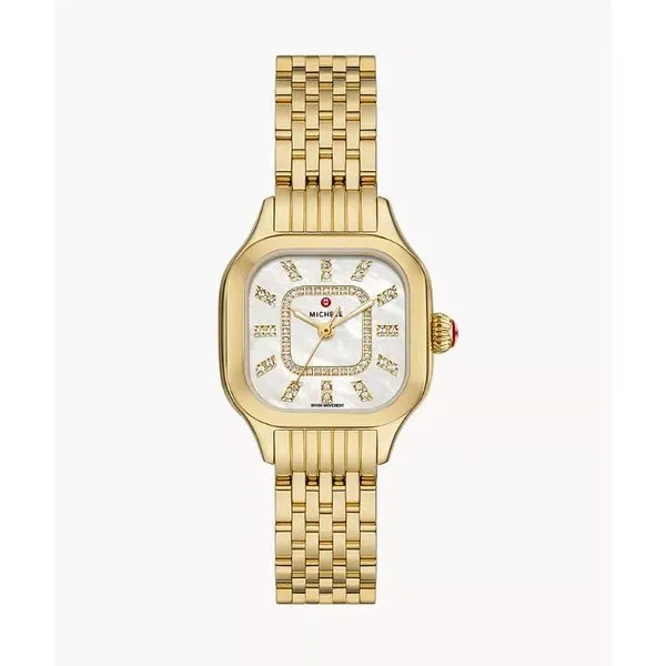 Meggie 18K Gold-Plated Diamond Dial Watch Mitchell's Jewelry Norman, OK