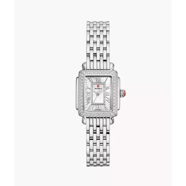 Deco Madison Mini Diamond Stainless Steel Watch By Michele Mitchell's Jewelry Norman, OK
