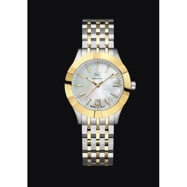 Two-Tone Stainless Steel Watch With Mother Of Pearl Face by GLOCK Mitchell's Jewelry Norman, OK