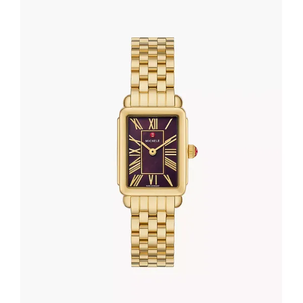 Deco Park Diamond 18K Gold-Plated Watch By Michele Mitchell's Jewelry Norman, OK
