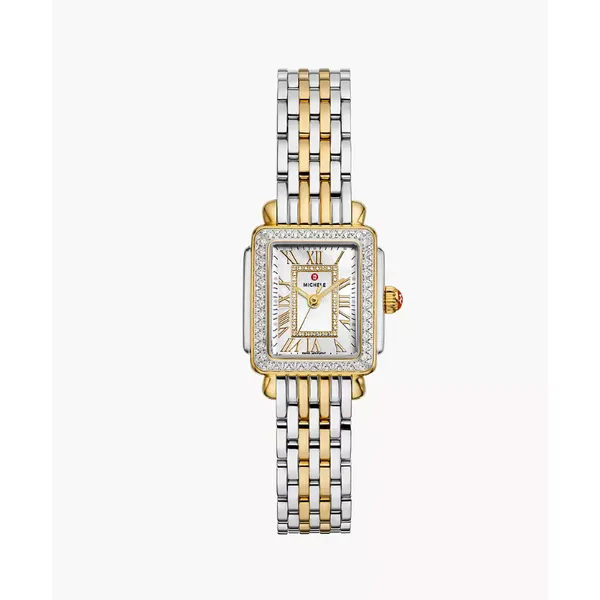Deco Madison Mini Diamond Two-Tone 18K Gold-Plated Watch By Michele Mitchell's Jewelry Norman, OK