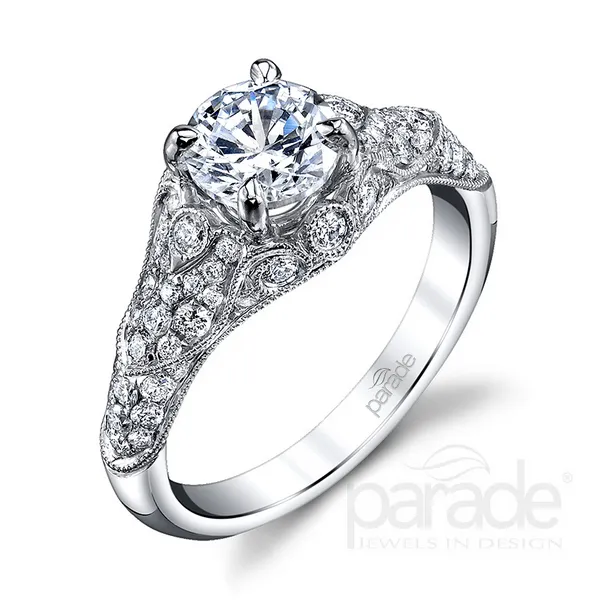 Parade Design 18k White Gold Diaomd Engagement Ring Molinelli's Jewelers Pocatello, ID