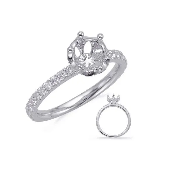 14k White Gold Diamond Engagement Ring Molinelli's Jewelers Pocatello, ID