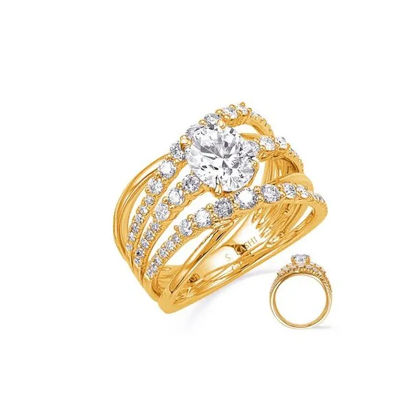 14k Yellow Gold Diamond Enmgagement Ring Molinelli's Jewelers Pocatello, ID