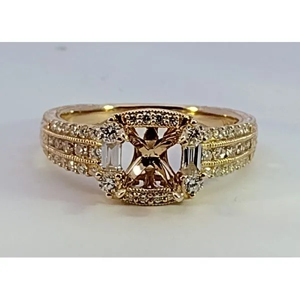 14K Yellow Gold Diamond Engagement Ring Mounting Molinelli's Jewelers Pocatello, ID