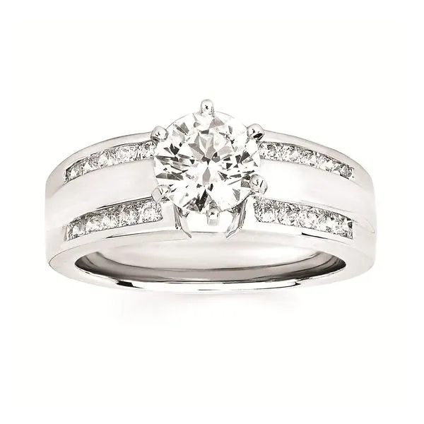 Lady's White 14 Karat Diamond Semi-mount Engagement Rings Molinelli's Jewelers Pocatello, ID