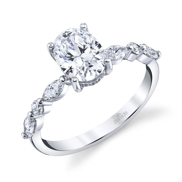 Elegant Lady's White 14 Karat Engagement Ring Molinelli's Jewelers Pocatello, ID