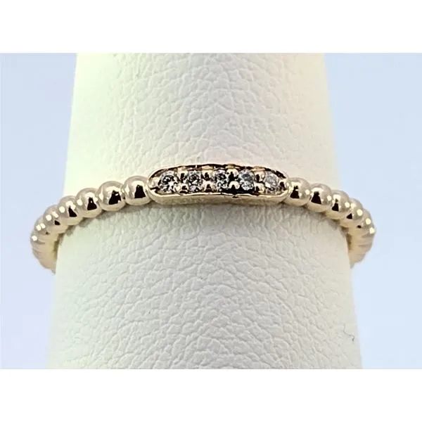 14k yellow gold diamod stackable ring Molinelli's Jewelers Pocatello, ID