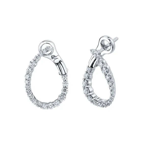 Lady's 14 Karat White Gold Diamond Earrings Molinelli's Jewelers Pocatello, ID