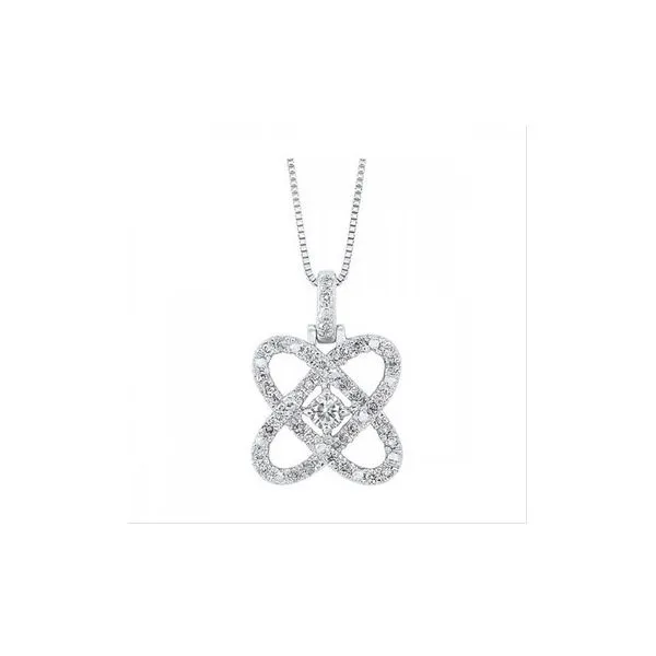 14k white gold diamond pendant Molinelli's Jewelers Pocatello, ID