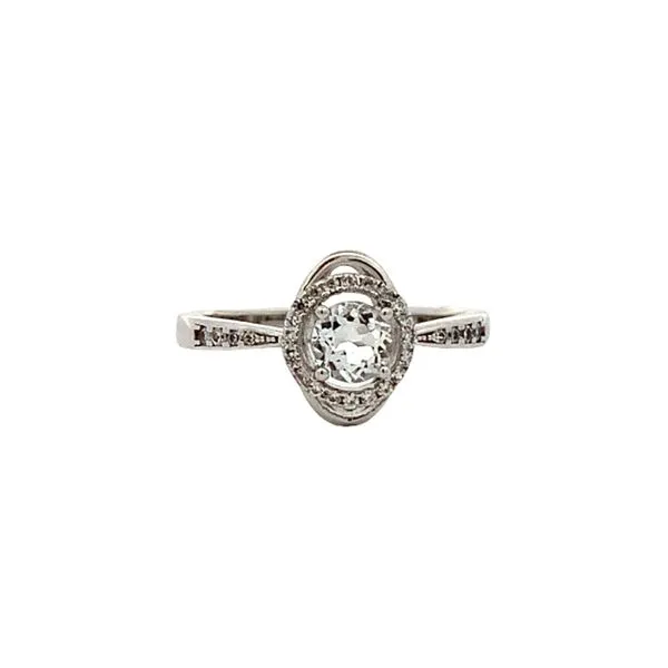 Sterling Silver White Topaz Fashion Ring with Cubic Zirconium Accents Molinelli's Jewelers Pocatello, ID