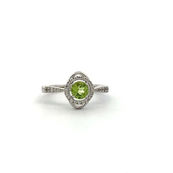 5.00mm Round Peridot Fashion Ring in Sterling Silver - Size 7 Molinelli's Jewelers Pocatello, ID