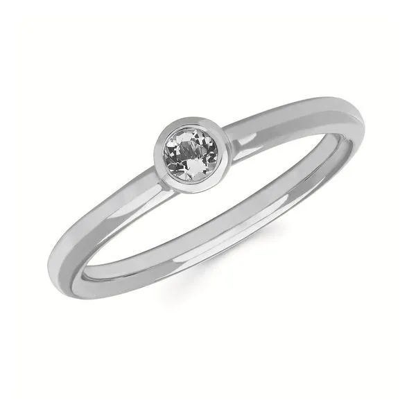 10K White Gold Aquamarine Ring Molinelli's Jewelers Pocatello, ID