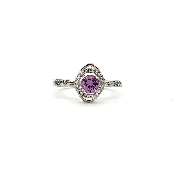 Imitation Alexandrite Fashion Ring with Cubic Zirconium Accents in Sterling Silver Molinelli's Jewelers Pocatello, ID