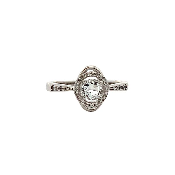 Sterling Silver White Topaz Fashion Ring with Cubic Zirconium Accents Molinelli's Jewelers Pocatello, ID