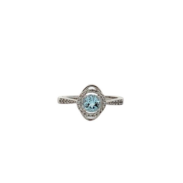 Sterling Silver Sky Topaz Fashion Ring with White Sapphires Molinelli's Jewelers Pocatello, ID