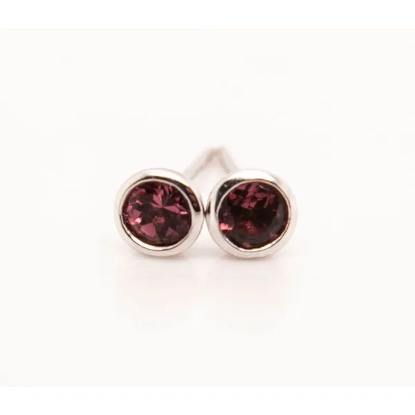14K White Gold Pink Tourmaline Earrings Molinelli's Jewelers Pocatello, ID