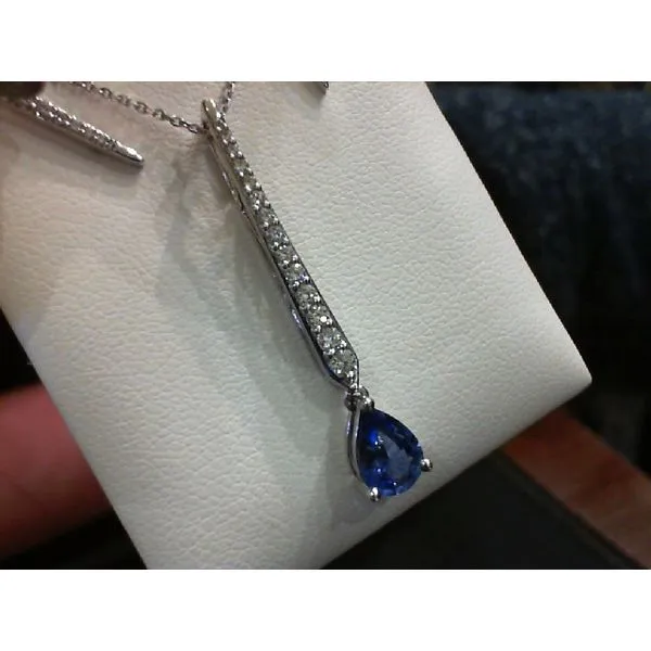 14K White Gold Sapphire Drop Earrings Molinelli's Jewelers Pocatello, ID