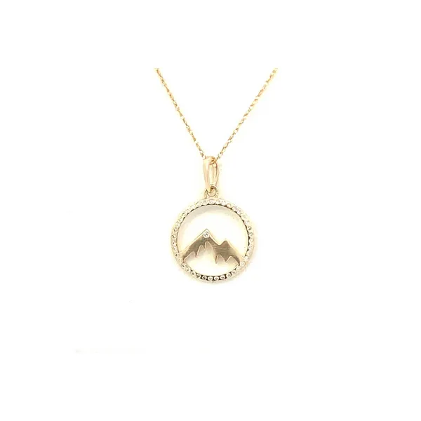 14K Yellow Gold Diamond Mountain Pendant Molinelli's Jewelers Pocatello, ID