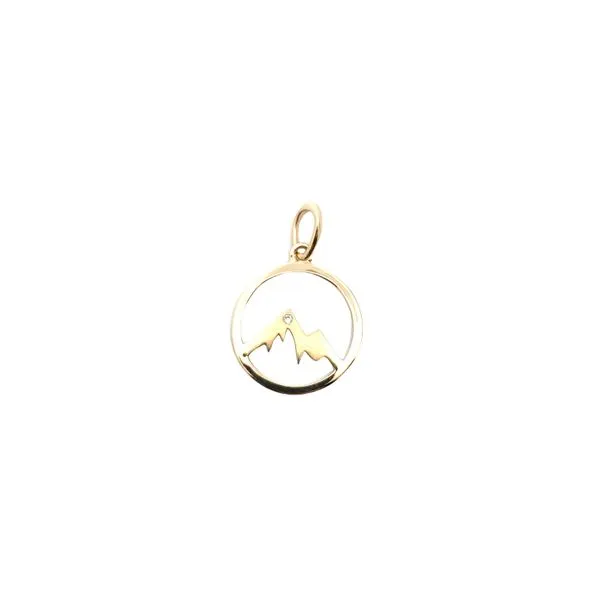 14K white gold Mountain Diamond Pendant Molinelli's Jewelers Pocatello, ID