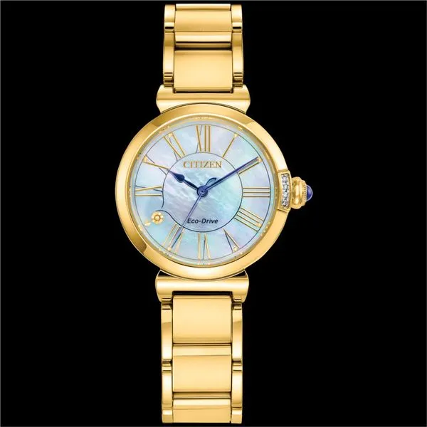 Gent's Addysen Citizen White Base Blue Face Metal Dress Watches Molinelli's Jewelers Pocatello, ID