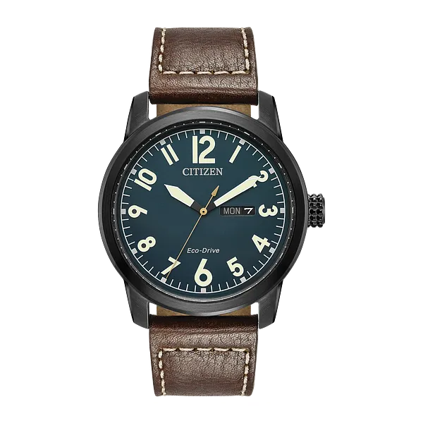 Day/Date CItizen Men Garrison Eco Wr100 Ssb Stra Blue Molinelli's Jewelers Pocatello, ID