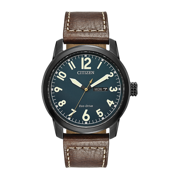 Day/Date CItizen Men Garrison Eco Wr100 Ssb Stra Blue Pocatello Idaho