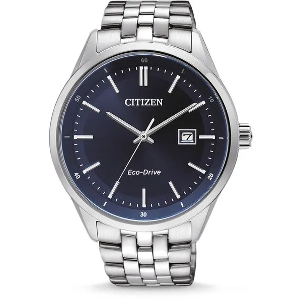 Gent's Addysen Citizen White Base Blue Face Metal Dress Watches Molinelli's Jewelers Pocatello, ID