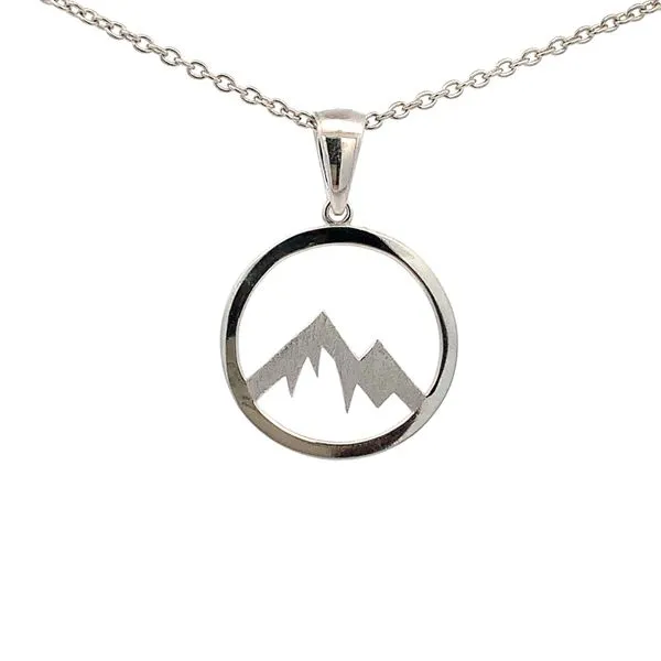 Sterling Silver Jagged Edge Mountain Pendant Molinelli's Jewelers Pocatello, ID