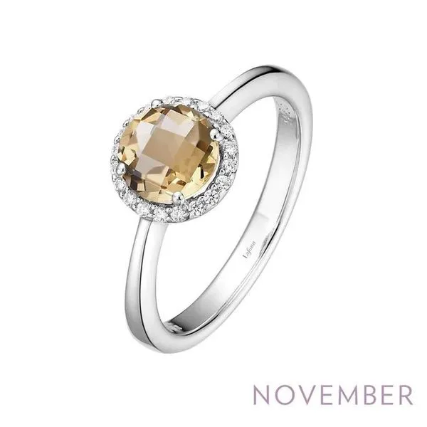 Sterling Silver Citrine Ring - 0.20 CTTW - Size 7
