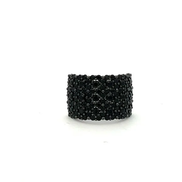 Sterling Silver Cluster Ring - Size 7 - 2.52TW Black Cubic Zirconia Molinelli's Jewelers Pocatello, ID