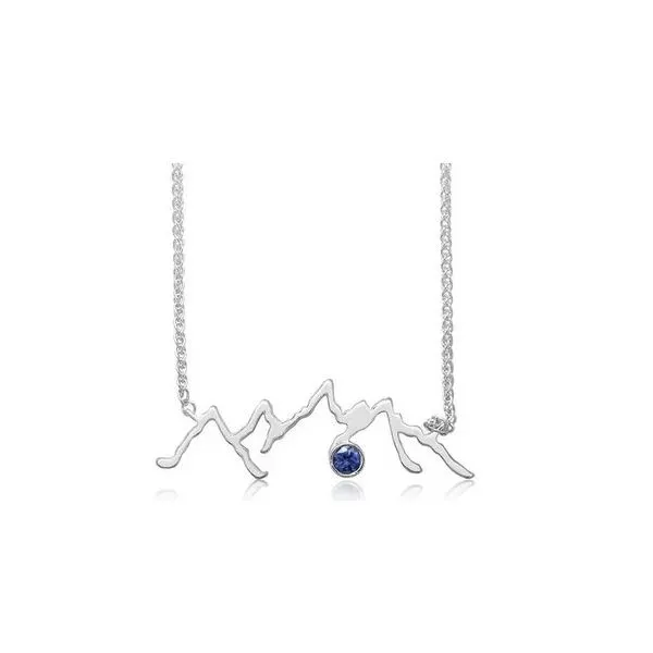 STERLING SILVER MONTANA SAPPHIRE WIRE MOUNTAIN NECKLACE Molinelli's Jewelers Pocatello, ID