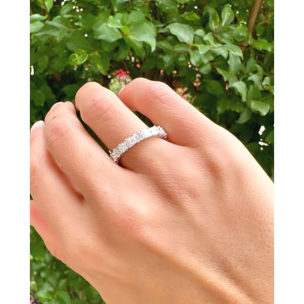 3.80ct Princess Cut Diamond Eternity Band Image 2 Mollys Jewelers Brooklyn, NY