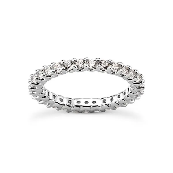 .03 Round Cut Diamond Eternity Band Mollys Jewelers Brooklyn, NY