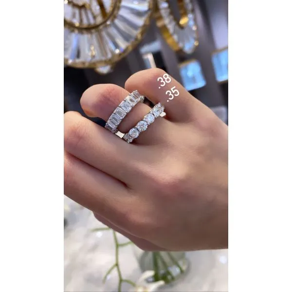 .35 Round Cut Diamond Eternity Band Image 4 Mollys Jewelers Brooklyn, NY